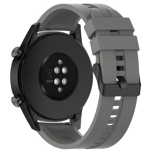 Other - Bracelet en silicone 22mm avec boucle à ardillon en acier, gris pour votre Huawei Watch GT3/GT Runner Other  - Montre et bracelet connectés