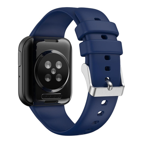 Other - Bracelet en silicone avec boucle argentée pour votre Oppo Watch 3 - bleu nuit Other  - Objets connectés