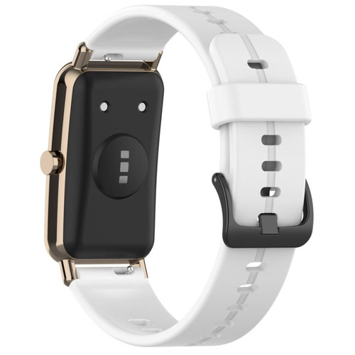 Other - Bracelet en silicone étanche avec boucle, blanc pour votre Huawei Watch Fit Mini Other  - Marchand Magunivers