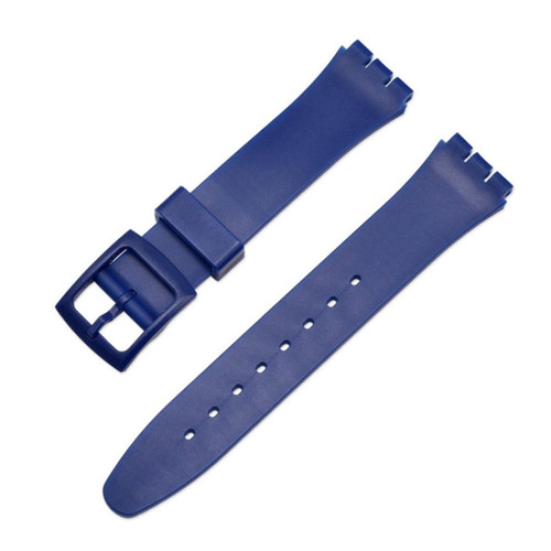 Other - Bracelet en silicone réglable, 16mm, saphire pour votre Swatch Wrist Band Other  - Accessoires montres connectées