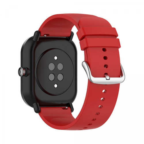 Other - Bracelet en silicone réglable 20mm rouge pour votre Samsung Galaxy Watch3 41mm/Watch Active Other - Montre et bracelet connectés