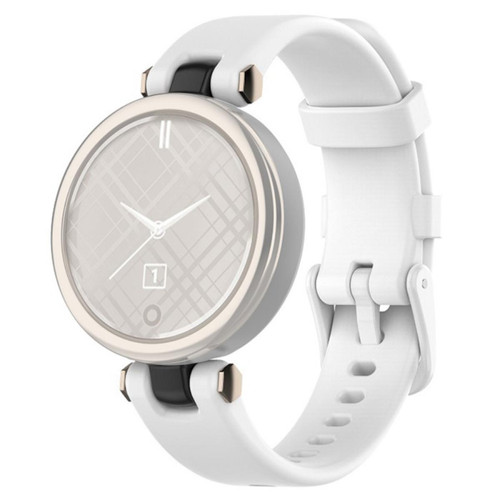 Other - Bracelet en silicone réglable avec outils, blanc pour votre Garmin Lily - Accessoires montres connectées