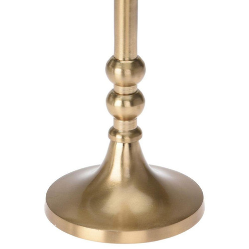 Bougeoirs, chandeliers Chandelier en aluminium, support pour bougie longue, or 17 cm