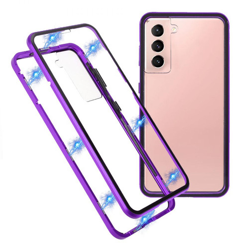 Other - Coque en métal Installation de la serrure magnétique du cadre violet pour votre Samsung Galaxy S21 5G Other  - Coque Galaxy S6 Coque, étui smartphone