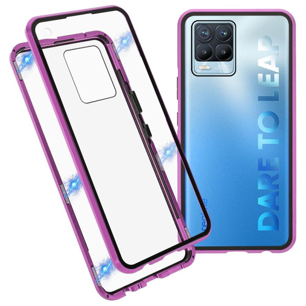Coque, étui smartphone Other Coque en métal installation magnétique, violet pour votre Realme 8/8 Pro 4G