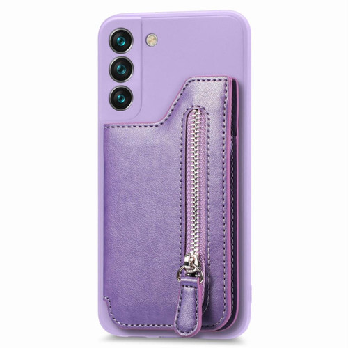 Other - Coque en silicone + PU pour votre Samsung Galaxy S22 5G - violet clair Other  - Coque, étui smartphone