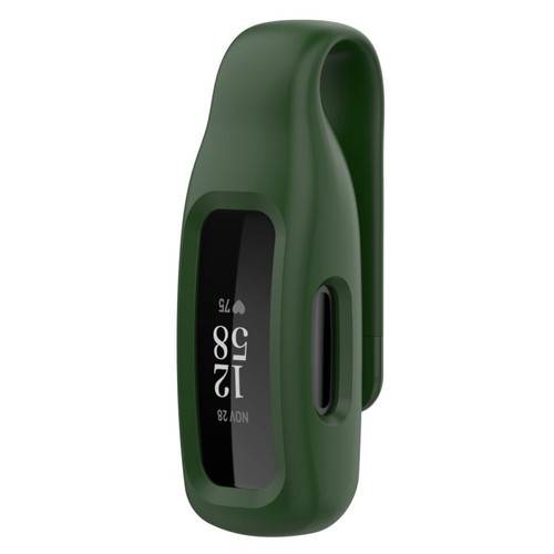 Other - Coque en silicone anti-chute avec clip de maintien pour votre Fitbit Inspire 3/Inspire 2/Ace 3 - vert armé Other  - Objets connectés