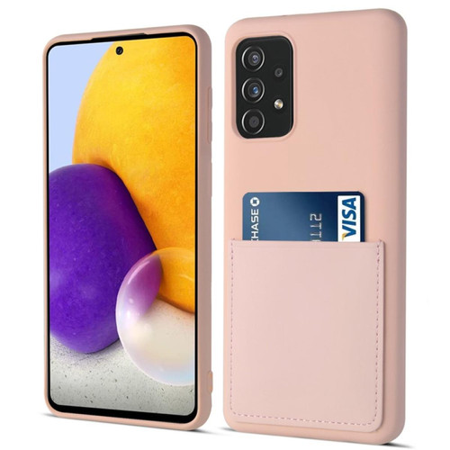 Other - Coque en silicone antichoc avec porte-carte rose pour votre Samsung Galaxy A72 4G/5G Other  - Coque Galaxy S6 Coque, étui smartphone