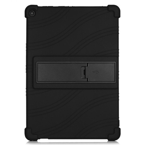 Other - Coque en silicone avec béquille coulissante noir pour votre Lenovo M10 FHD REL X605FC Other  - Housse, étui tablette