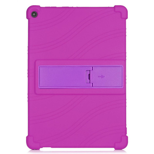 Other - Coque en silicone avec béquille coulissante violet pour votre Lenovo M10 FHD REL X605FC Other  - Housse, étui tablette