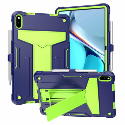 Other - Coque en silicone avec béquille en T Bleu marine/citron vert pour votre Huawei MatePad 11 (2021) Other  - Accessoire Tablette