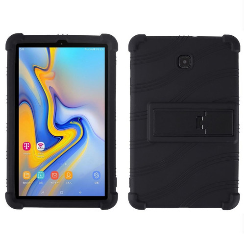 Other - Coque en silicone flexible avec béquille pliable noir pour votre Samsung Galaxy Tab A 8.0 (2018) SM-T387 Other  - Coque iPad Air 2 Accessoires et consommables