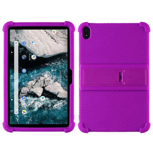 Other - Coque en silicone flexible avec béquille, violet pour votre Nokia T20 Other - Coques Smartphones Coque, étui smartphone