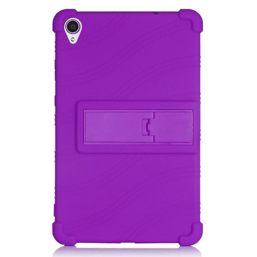 Other - Coque en silicone souple avec béquille coulissante violet pour votre Lenovo Tab M8 8705/8505 Other - Coque lenovo
