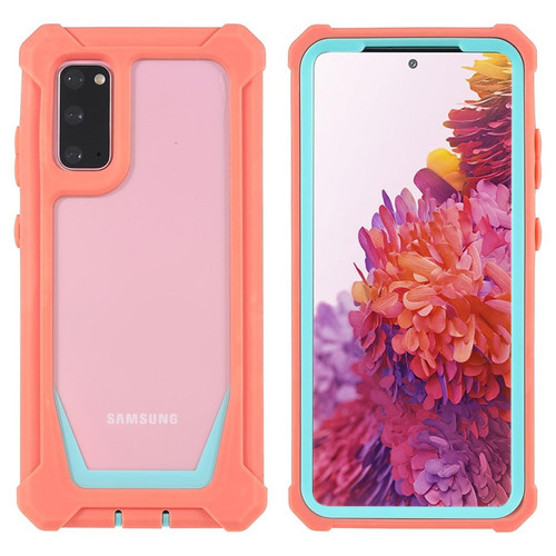 Other - Coque en TPU + acrylique antichoc, détachable 2 en 1 Rose corail/vert bleuté pour votre Samsung Galaxy S20 4G/5G Other  - Accessoires Samsung Galaxy S Accessoires et consommables