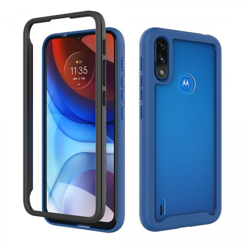 Other - Coque en TPU + acrylique couleur unie, antichoc, hybride bleu pour votre Motorola Moto E7 Power/E7i Power Other  - Accessoire Smartphone