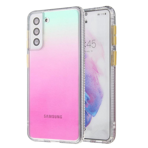 Other - Coque en TPU + acrylique dégradé de couleur, anti-rayures multicolore pour votre Samsung Galaxy S22 5G Other  - Accessoires Samsung Galaxy Accessoires et consommables