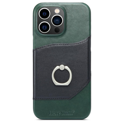 Other - Coque en TPU + cuir véritable antichoc, anti-chute avec béquille pour votre iPhone 14 Pro Max - vert Other  - Accessoire Smartphone