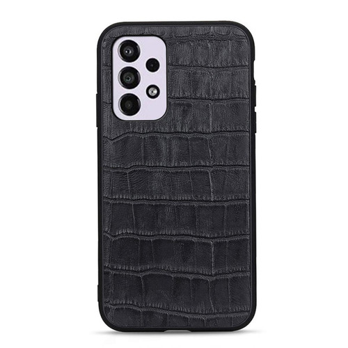 Other - Coque en TPU + cuir véritable texture crocodile, anti-rayures noir pour votre Samsung Galaxy A33 5G Other  - Coque Galaxy S6 Coque, étui smartphone