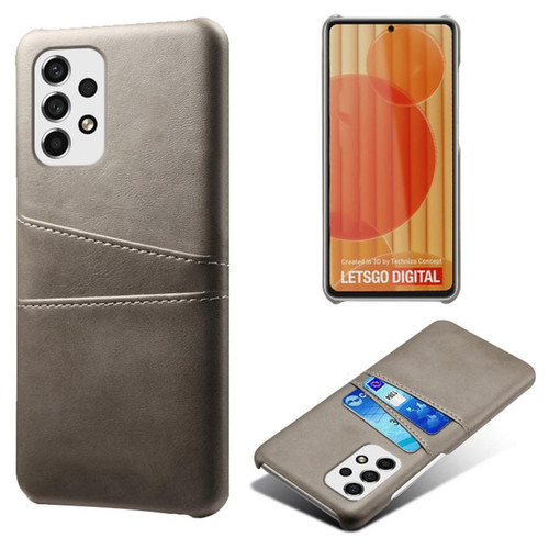 Other - Coque en TPU + PU anti-rayures avec porte-carte gris pour votre Samsung Galaxy A53 5G Other - Accessoires et consommables