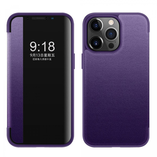 Other - Coque en TPU + PU anti-rayures violet pour votre iPhone 13 Pro 6.1 pouces Other  - Marchand Magunivers