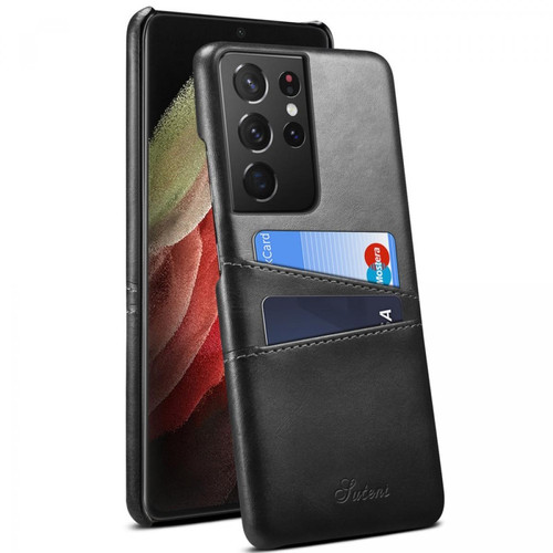 Other - Coque en TPU + PU avec porte-cartes noir pour votre Samsung Galaxy S21 Ultra 5G Other  - Accessoire Smartphone