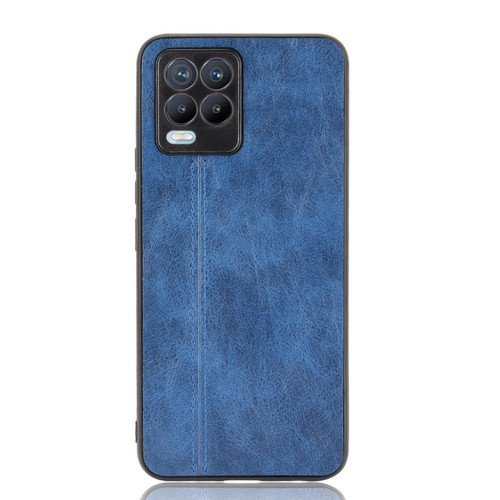 Other - Coque en TPU + PU Conception de ligne de couture bleu pour votre Realme 8/8 Pro 4G - Accessoire Smartphone Realme
