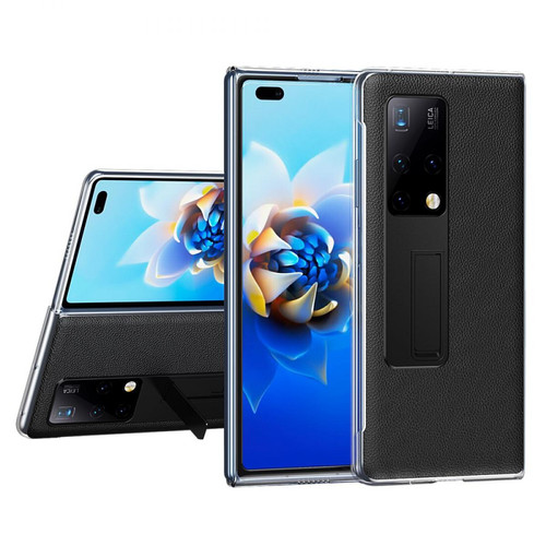 Other - Coque en TPU + PU Hybride Frame Clear Skin enduit avec béquille cachée noir pour votre Huawei Mate X2 Other  - Accessoire Smartphone