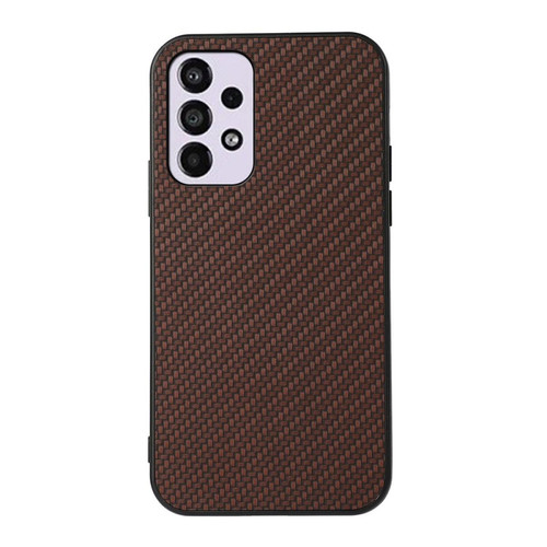 Other - Coque en TPU + PU texture en fibre de carbone, anti-rayures marron pour votre Samsung Galaxy A33 5G Other  - Coque Galaxy S6 Coque, étui smartphone