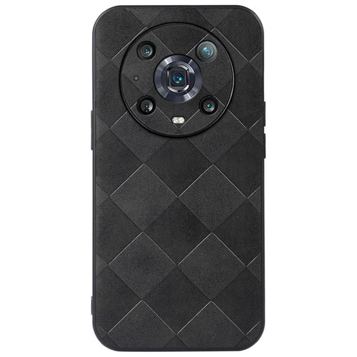 Other - Coque en TPU + PU texture la grille noir pour votre Honor Magic4 Pro Other  - Coque, étui smartphone