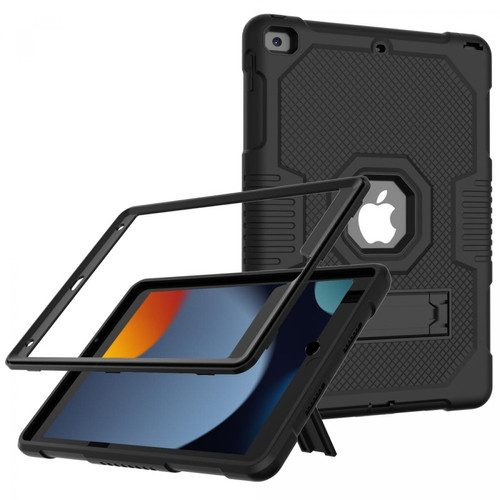 Other - Coque en TPU + silicone couleur contrastée, antichoc, anti-chute, béquille noir noir pour votre Apple iPad 10.2 (2019)/(2020)/(2021) - Marchand Magunivers