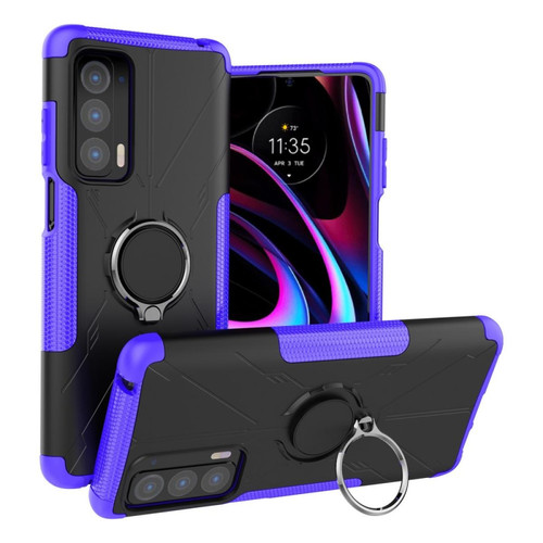 Other - Coque en TPU 2-en-1 avec béquille pour votre Motorola Edge (2021) - violet Other  - Coque, étui smartphone