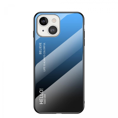Other - Coque en TPU à motif dégradé, anti-rayures, hybride dégradé bleu noir pour votre Apple iPhone 13 6.1 pouces Other  - Accessoires et consommables