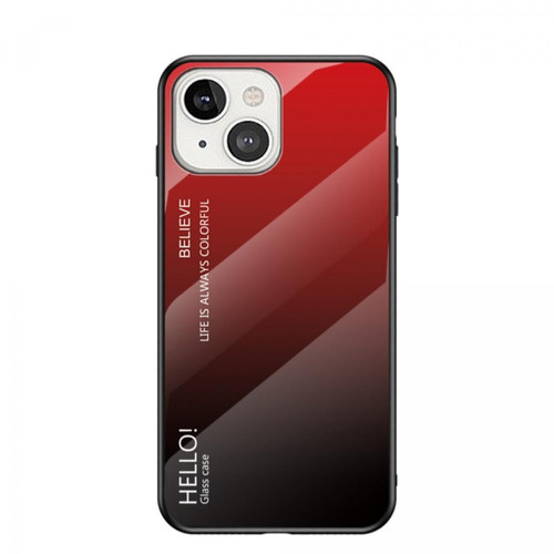 Other - Coque en TPU à motif dégradé, anti-rayures, hybride dégradé rouge noir pour votre Apple iPhone 13 6.1 pouces Other  - Coque, étui smartphone