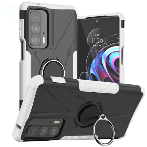 Other - Coque en TPU anti-chocs avec béquille pour votre Motorola Edge 20 Pro - blanc Other  - Accessoires et consommables