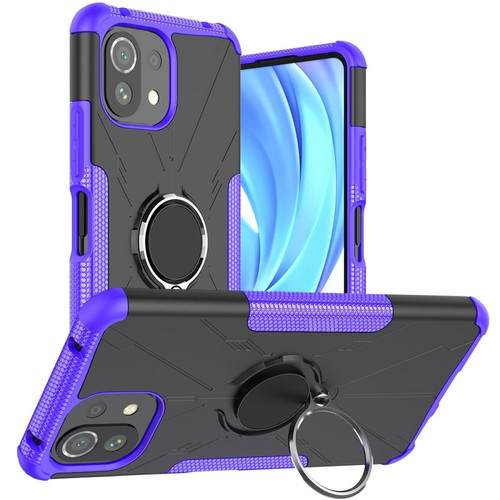 Other - Coque en TPU Anti-empreintes, anti-choc avec béquille pour votre Xiaomi 11 Lite 5G NE/Mi 11 Lite 5G/4G - violet Other  - Coque, étui smartphone