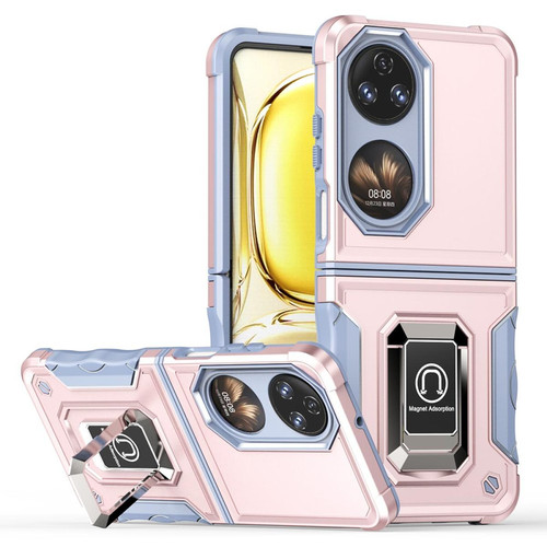 Other - Coque en TPU anti-rayures avec béquille or rose pour votre Huawei P50 Pocket Other - Other