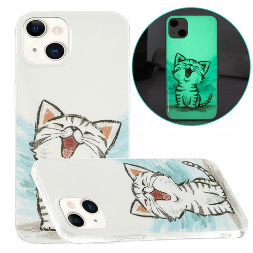 Other - Coque en TPU anti-rayures, IMD lumineux chat heureux pour votre Apple iPhone 13 6.1 pouces Other  - Marchand Magunivers