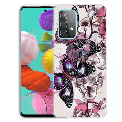 Other - Coque en TPU anti-rayures motif papillons violets pour votre Samsung Galaxy A32 4G (EU Version) Other  - Coque, étui smartphone