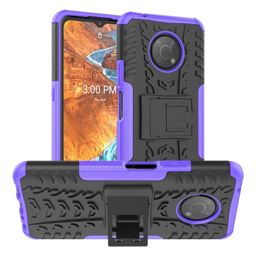 Other - Coque en TPU anti-scratch, texture pneu avec béquille, violet pour votre Nokia G300 Other  - Accessoire Smartphone