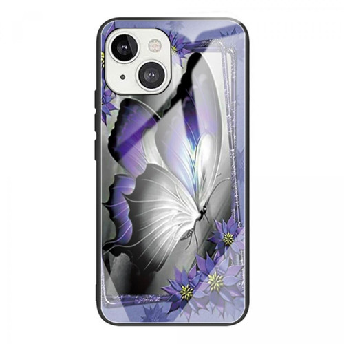 Other - Coque en TPU antichoc hybride papillon violet pour votre Apple iPhone 13 mini 5.4 pouces Other  - Coque, étui smartphone