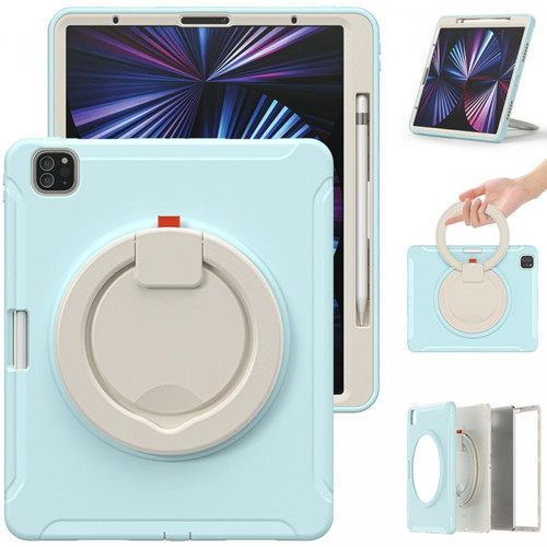 Other - Coque en TPU antichute, avec béquille rotative glace bleue pour votre Apple iPad Pro 12.9 pouces (2021) Other  - Accessoires et consommables