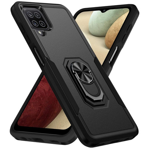 Other - Coque en TPU avec béquille à anneau rotatif noir noir pour votre Samsung Galaxy A12 Other  - Accessoire Smartphone