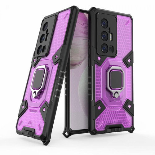 Other - Coque en TPU avec béquille annulaire, hybride, antichoc avec coins renforcés violet pour votre Vivo X70 Pro + Other  - Accessoire Smartphone