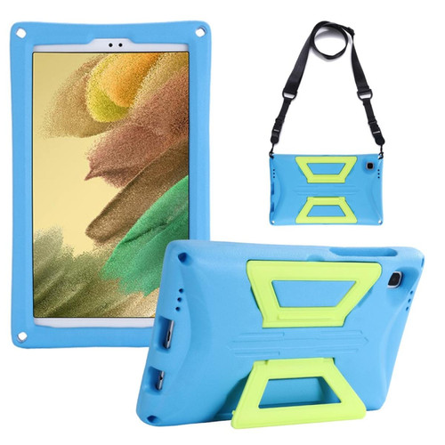 Other - Coque en TPU avec béquille et bandoulière bleu vert pour votre Samsung Galaxy Tab A7 Lite 8.7-pouces Other  - Accessoire Tablette
