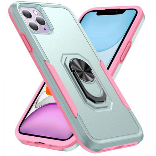 Other - Coque en TPU avec béquille Vert/rose pour votre iPhone 11 Pro 5.8 pouces Other  - Coque, étui smartphone