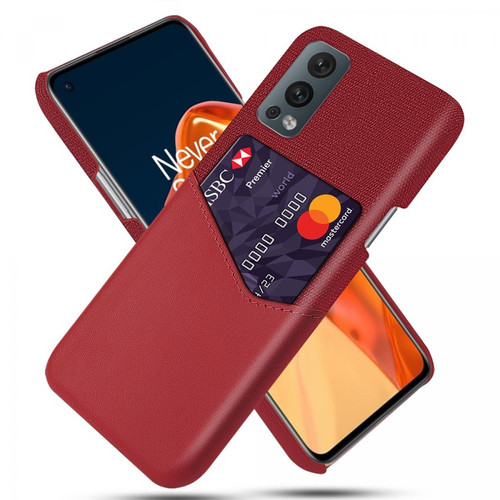 Other - Coque en TPU avec porte-carte, hybride rouge pour votre OnePlus Nord 2 5G Other  - Accessoire Smartphone