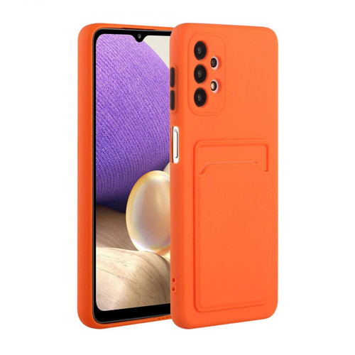 Other - Coque en TPU Bien protégé souple avec porte-cartes orange pour votre Samsung Galaxy A52 4G/5G Other  - Marchand Magunivers