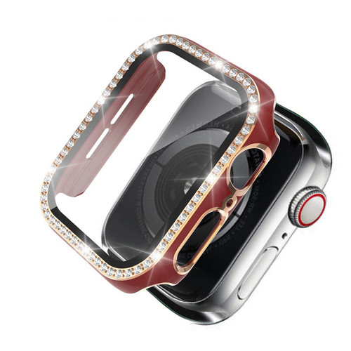 Other - Coque en TPU Cadre en cristal de galvanoplastie Or rouge pour votre Apple Watch 4/5/6/SE 40mm Other  - Marchand Magunivers