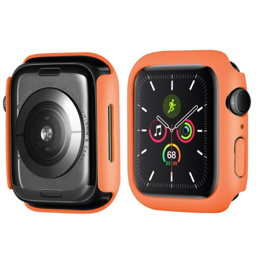 Other - Coque en TPU caoutchouté, orange pour votre Apple Watch Series 7 41mm Other  - Montre et bracelet connectés